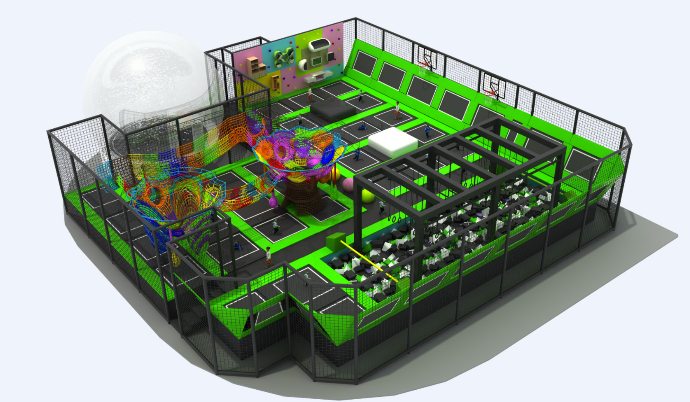 嗨ball 万象城  蹦床乐园
